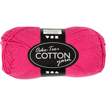 Fil de coton, dim. 8/4, L : 170 M, rose, 50 gr/ 1 boule