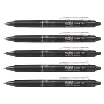 Lot de 5 Stylos roller rétractables Frixion Ball Clicker 0,7 mm Pilot – Noir