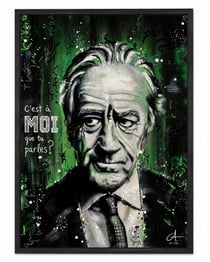 Affiche murale portrait de célébrité — Robert — Tableau décoratif — Calbarracin — 70 x 50 cm