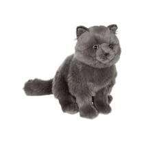 Gipsy Toys Chat en peluche style Chartreux gris assis, 28 cm