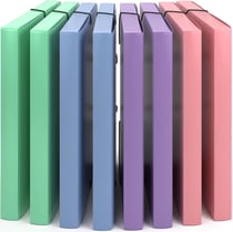 8 x Chemises à Élastiques et à 3 Rabats A4- Jusqu'à 200 pages, Dos 3 cm- Chemises cartonnées, Range Document- 245x325x30 mm- ACROPAQ