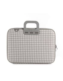 Mallette Pied De Poule Bombata 15'' - Gris Clair
