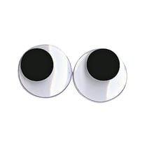 Yeux mobiles en plastique à coller 20 mm, 10 pces