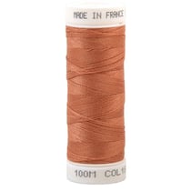 Fil à coudre polyester 100m made in France - orange coq de roche 180