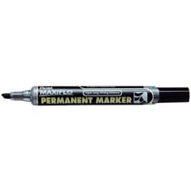 Lot de 12 marqueurs permanents - PENTEL - MAXIFLO NLF60 - Pointe biseautée 1 - 3,5 mm - Noir