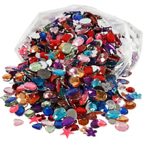 Pierre de strass, dim. 5-15 mm, 1600 pièces/ 1 Pq.