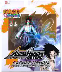Figurine à jouer - Bandai Anime Heroes Beyond - Naruto Shippuden - Sasuke Uchiha Transformation Marque Maudite: État 1