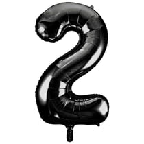 Ballon Géant Chiffre 2 Noir (86 cm)