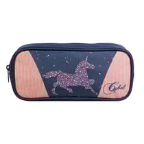 Trousse scolaire rectangulaire Cybel Cheval Licorne Bleu -BAGTROTTER