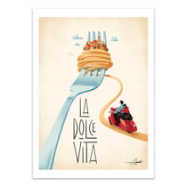 Affiche 50x70 cm - La dolce vita - Andrea de Santis