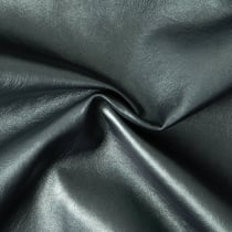 Tissu Simili cuir d'habillement métallisé souple uni Vert