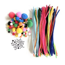 MégaCréa DIY - Chenilles et Pompons Mega Pack Assortiment 254 pièces