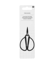 Ciseaux à broder grands anneaux noirs 9cm - Rico Design Noir