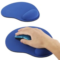 Tapis De Souris Gel Confortable Bleu Ciel Antidérapant Écologique 2 PCS Bleu YONIS