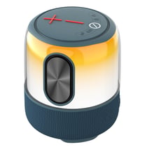 Enceinte Bluetooth Waterproof LED 55W Avec Micro Karaoké Et Lumière Dynamique Bleu YONIS