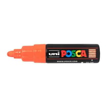 Lot de 6 Marqueurs pointe large conique PC7M OF Orange Foncé POSCA