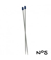 Aiguilles à tricoter - 30 cm - aluminium - n°2 a n°5 - Distrifil 5 Gris