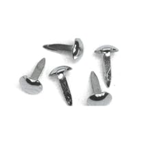 Attaches parisiennes Rond, 4+8 mm, boîte blister 75 pces, argent