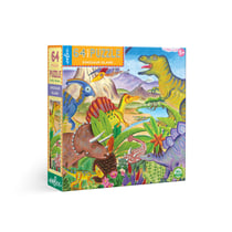 Puzzle 64 pièces - Ile des dinosaures