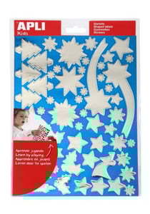 Gommettes métallisées Noel Doré et Argents x 244