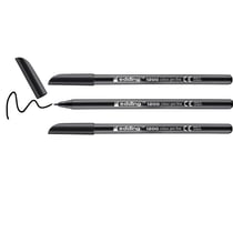 Lot de 3 feutres de coloriage pointe fine 1 mm - Edding - Noir - edding 1200