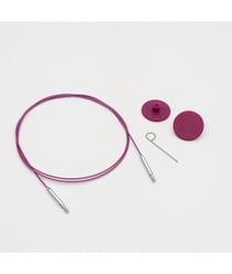 KnitPro THIN FLEX - Câble Pivotant 360 Nylon Aiguilles Circulaires taille n°Violet 100 cm