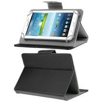 Housse de Protection Support Pliable En Simili Cuir Noir Pour Tablette 9 Pouces YONIS