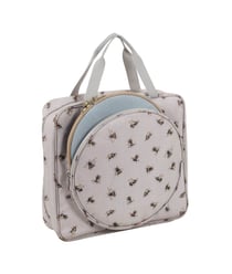 Sac de rangement pour cerceaux de broderie – Motif Abeille – Hobby Gift (12 x 35 x 35 cm) Ecru