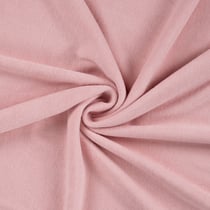 Tissu Jersey Velours Eponge uni Rose pâle
