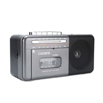 Avizar Radio Rétro avec Lecteur de Cassettes Bluetooth et Tuner AM / FM / SW Gris foncé