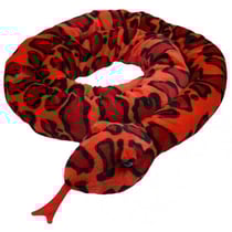 Serpent geant anaconda rouge 300 cm - grande peluche de 3 metres