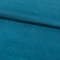 Tissu Velours milleraies Bleu pétrole