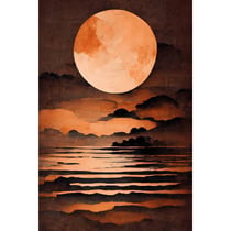 Tableau sur toile la pleine lune 45x65 cm