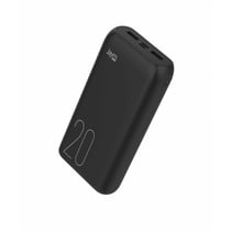 Jaym Batterie de Secours 20 000 mAh avec 2 USB-A / USB-C / Micro USB Compacte Noir