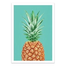 Affiche 50x70 cm - Pineapple in blue - Gal Design
