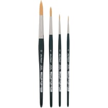 4 pinceaux - Aquarelle - Fibres synthétiques - Rond - Pointe fine - Da Vinci
