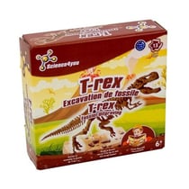 Kit de fouilles excavation t-rex - dinosaure a deterrer, fossiles, archeologie - science4you - jeu educatif