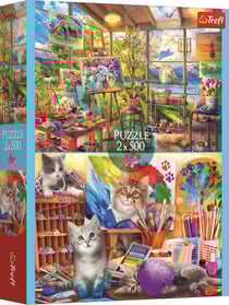 Puzzle 500 pièces - 2 Puzzles - L'Art De Peindre - Trefl