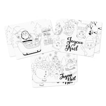 Sets de table de Noël en papier à colorier 28x38 cm 6 pièces