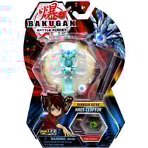 Bakugan ultra battle planet : haos cloptor avec carte - boule blanche - spin master 20119408