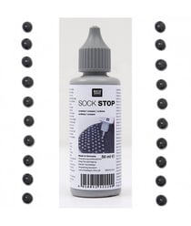 Sock Stop Noir Antidérapant pour chaussettes 50 ml - RICO Design Noir