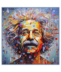 Carré simili cuir 44x44 cm Einstein