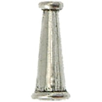 MégaCréa - Perle métal cône 16x6 mm Argenté
