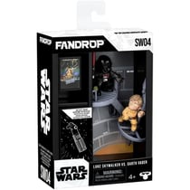 Figurine - x STAR WARS - Luke vs Dark Vador - Vitrine avec scene culte + mini affiche - 18 cm