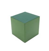 Méga cube en mousse vert réséda/pin