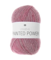 Pelote de laine Creative Painted Power - 100GR - Rico Design 03 Rose Berries