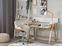 Bureau Panneau de particules Blanc JACKSON - Beliani