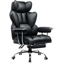 Chaise gaming ergonomique COMHOMA - PU - Noir - 47P 77,5l 124H cm
