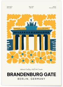 Affiche Berlin Brandbenburg Gate | A3 : 29,7x42cm
