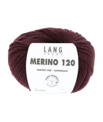Pelote de laine à tricoter MERINO 120 - Lang Yarns Violet (364)